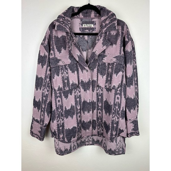 NWOT Free People Izzie Cargo Jacquard Shacket size SMALL